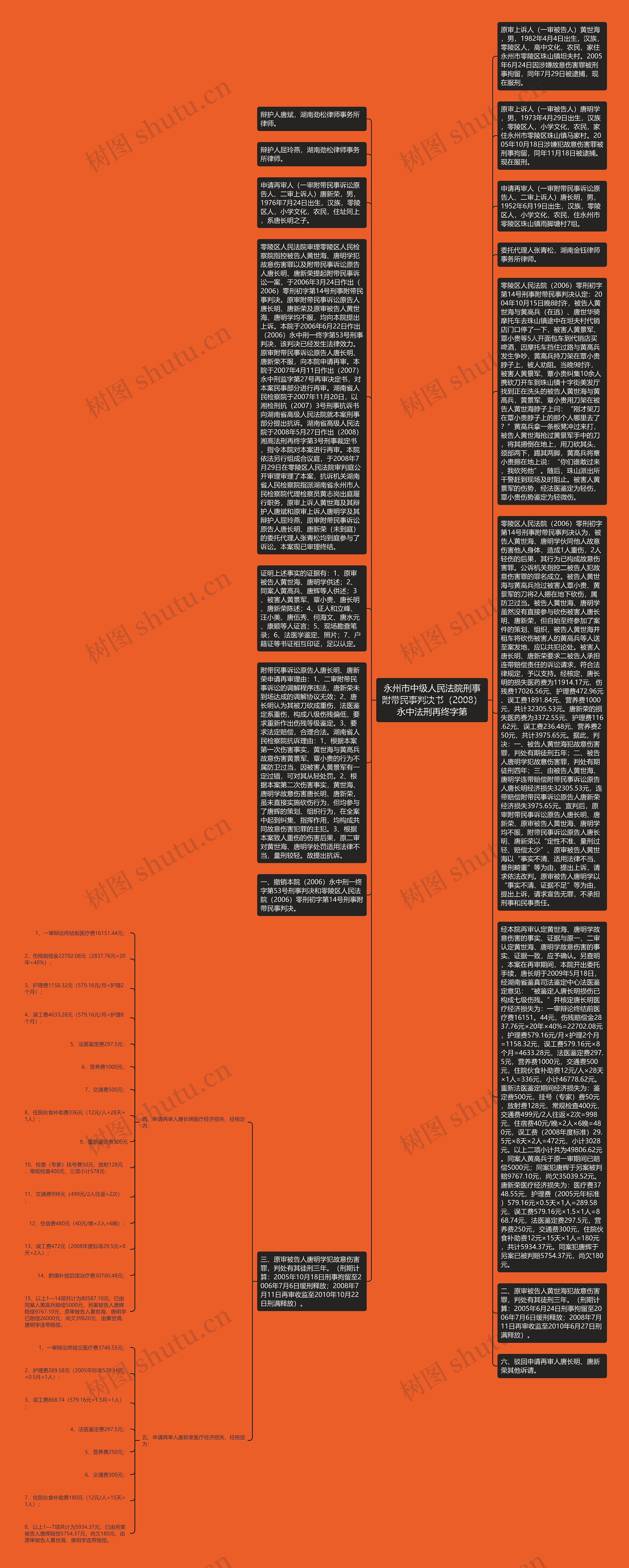 永州市中级人民法院刑事附带民事判决书（2008）永中法刑再终字第