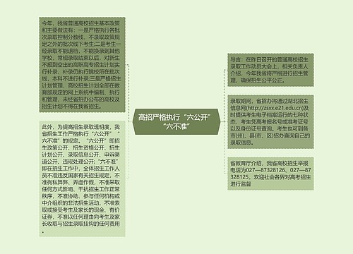 高招严格执行“六公开”“六不准”