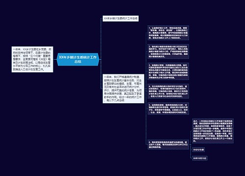 XX年乡镇计生委统计工作总结