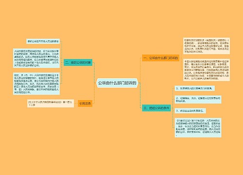 公诉由什么部门起诉的