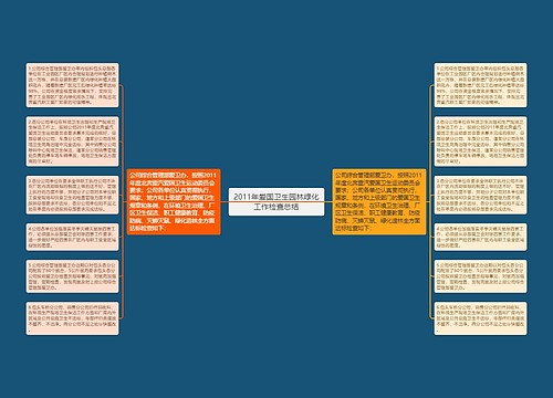 2011年爱国卫生园林绿化工作检查总结