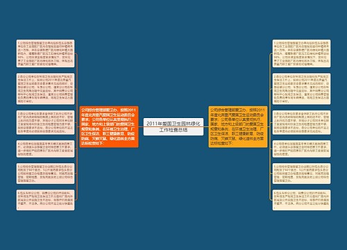 2011年爱国卫生园林绿化工作检查总结