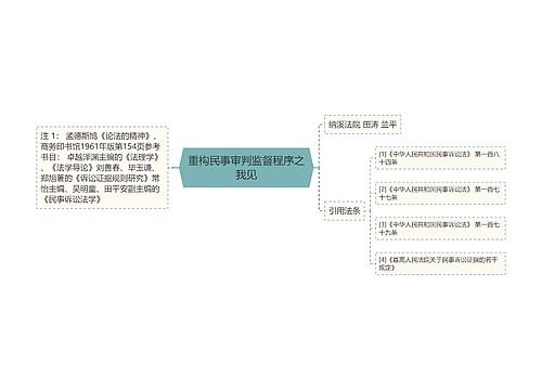 重构民事审判监督程序之我见