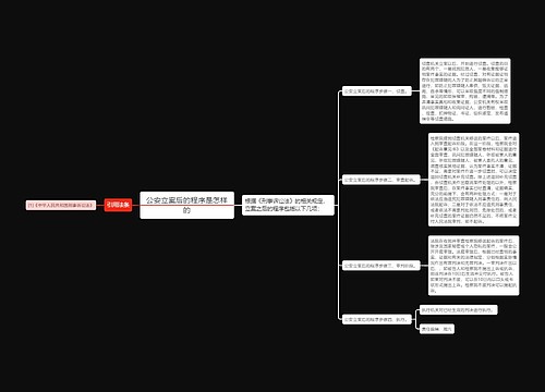 公安立案后的程序是怎样的