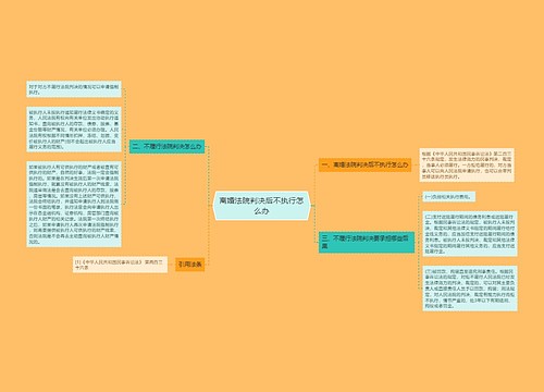 离婚法院判决后不执行怎么办