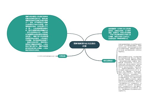 理解调解原则应当注意的问题