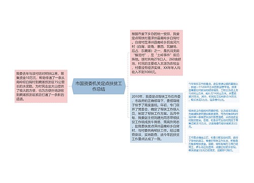 市国资委机关定点扶贫工作总结