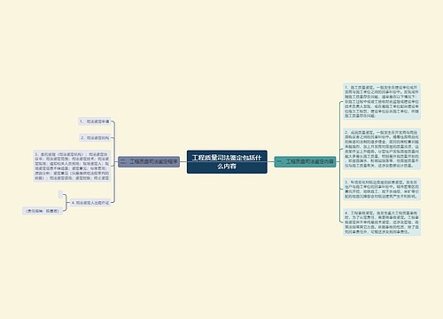 工程质量司法鉴定包括什么内容