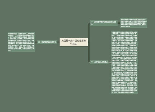 发回重审案件还能是原合议庭么