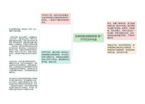 正泰告赢法国施耐德 获1.575亿元补偿金