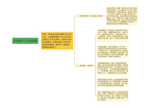 计生员个人工作总结