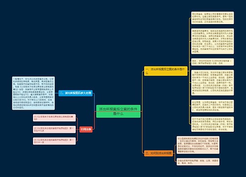 派出所报案后立案的条件是什么