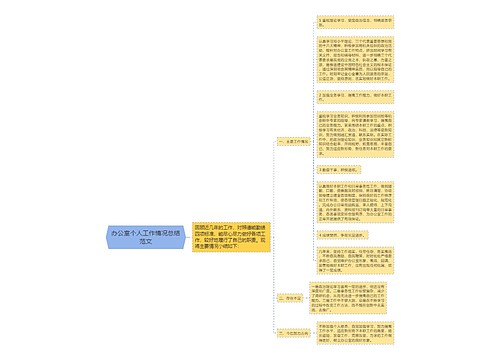 办公室个人工作情况总结范文