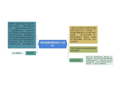 想知道医院要承担什么责任?