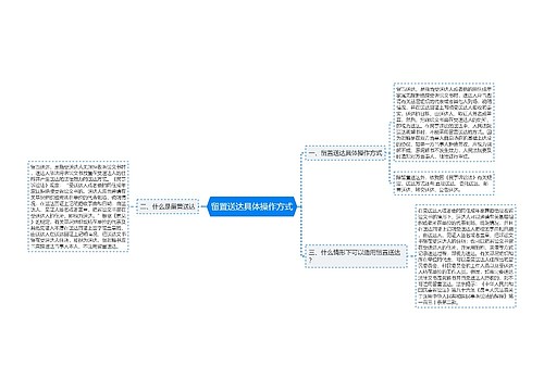 留置送达具体操作方式