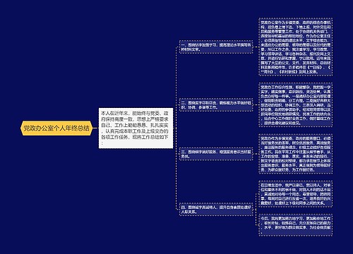 党政办公室个人年终总结