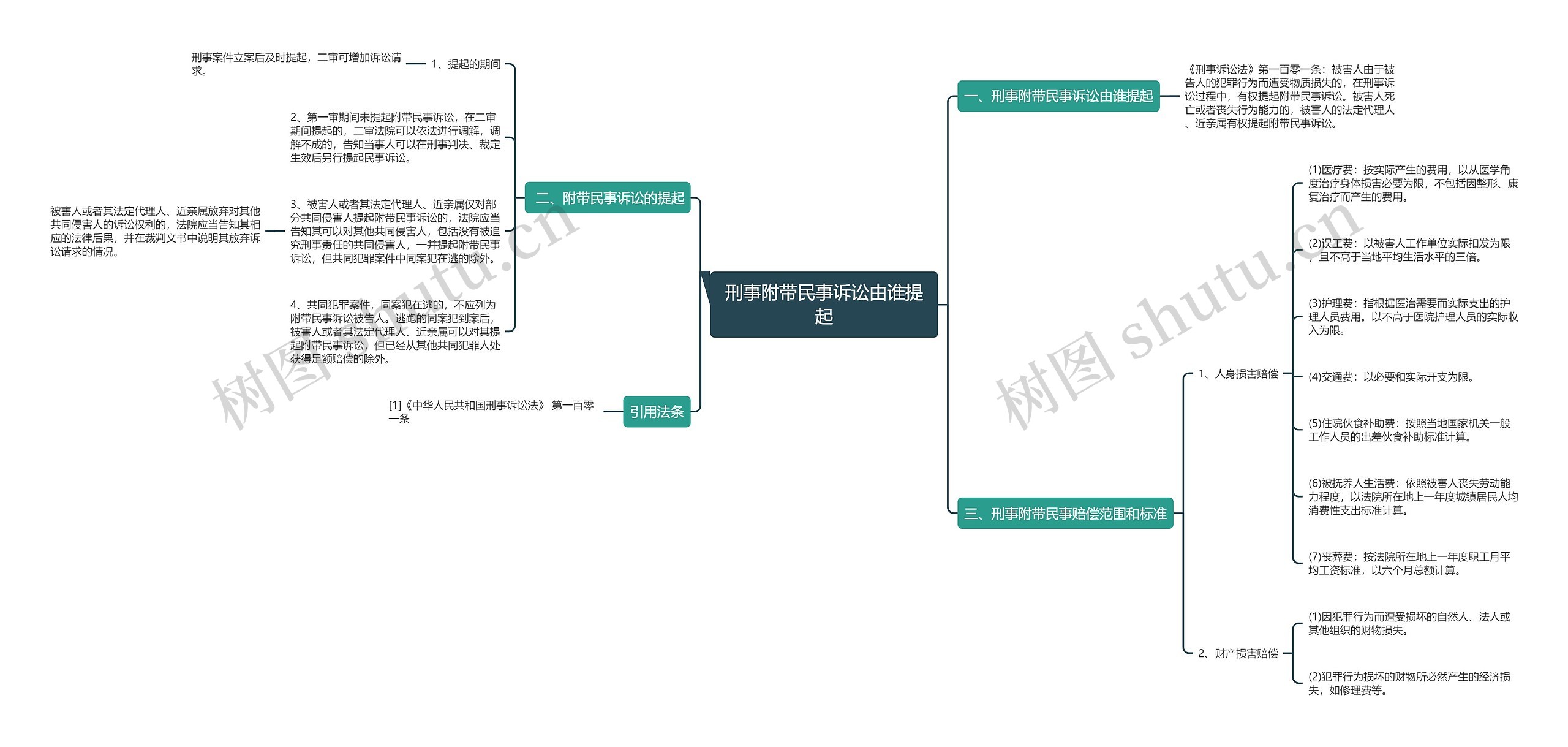 刑事附带民事诉讼由谁提起