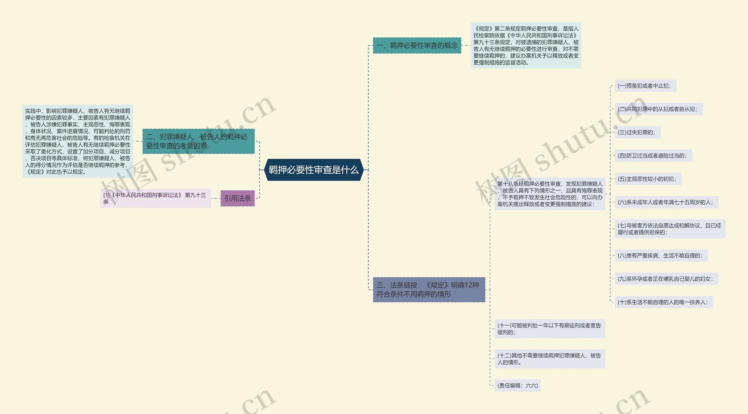 羁押必要性审查是什么思维导图