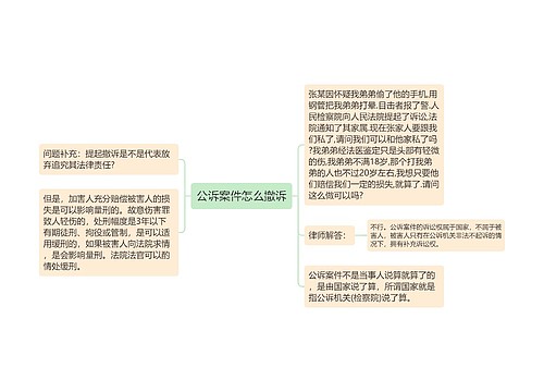 公诉案件怎么撤诉