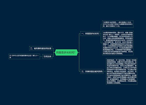 拘留是多长时间？