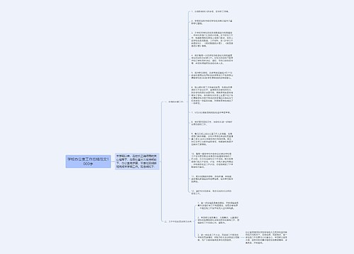 学校办公室工作总结范文1000字