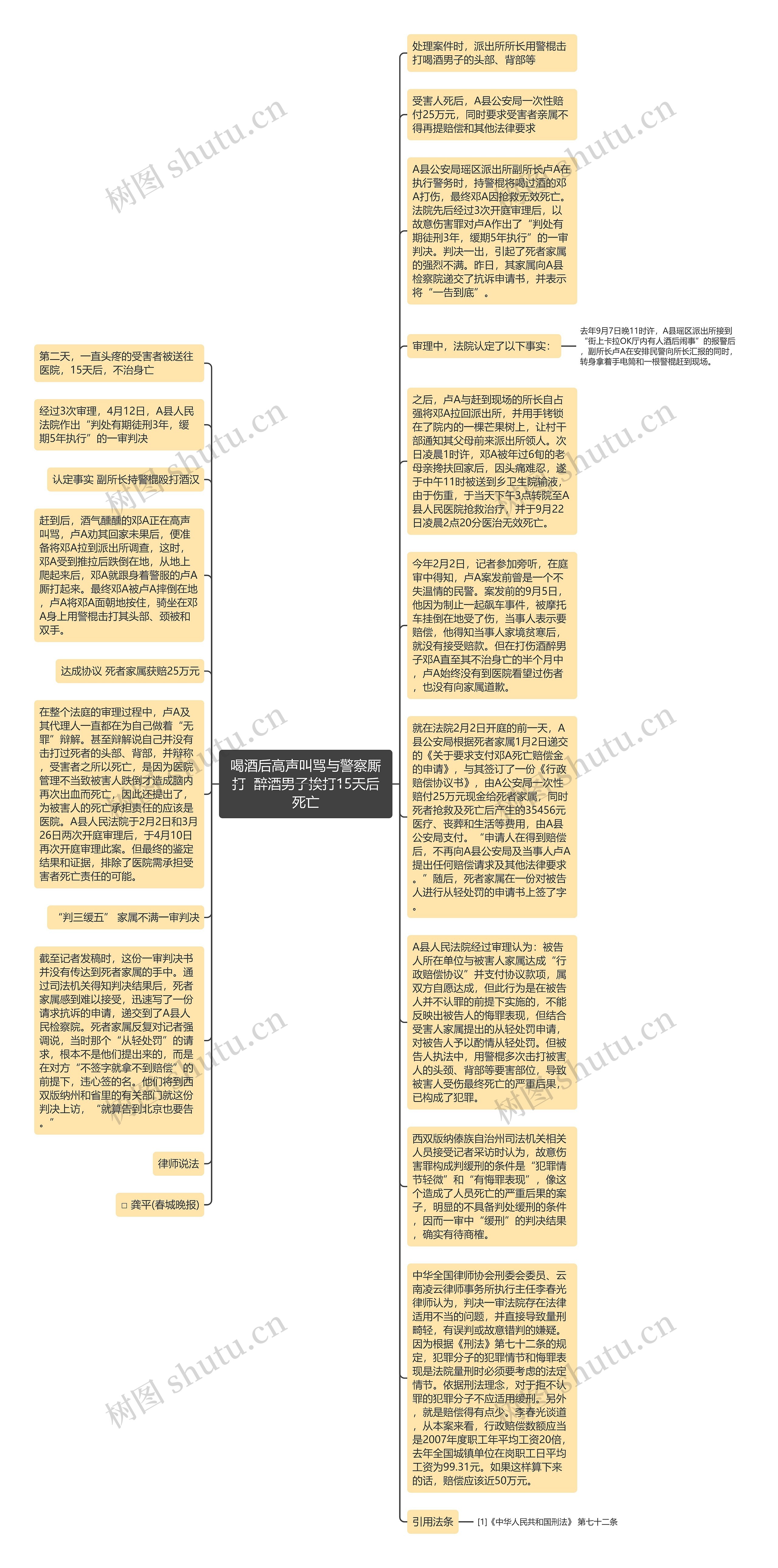 喝酒后高声叫骂与警察厮打  醉酒男子挨打15天后死亡