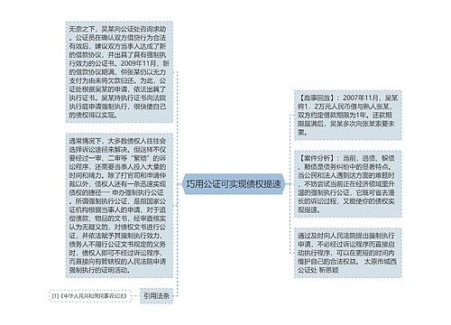 巧用公证可实现债权提速