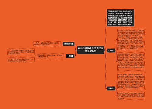 在特殊侵权中 举证责任应该如何分配