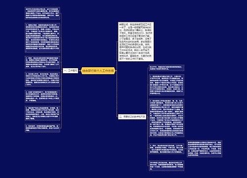 综合部行政个人工作总结