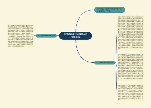 我国证据规则适用程序的立法建构