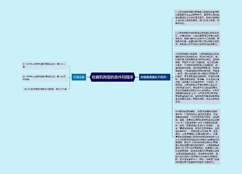 检察机拘留的条件和程序