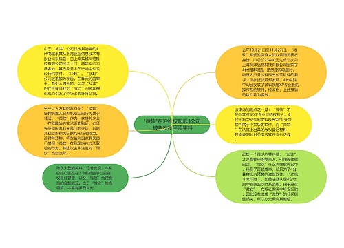 "微软"在沪维权起诉3公司 被告狡辩平添笑料