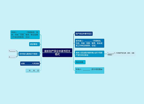 最新财产保全申请书范文格式