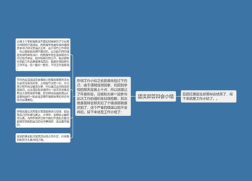 团支部答辩会小结