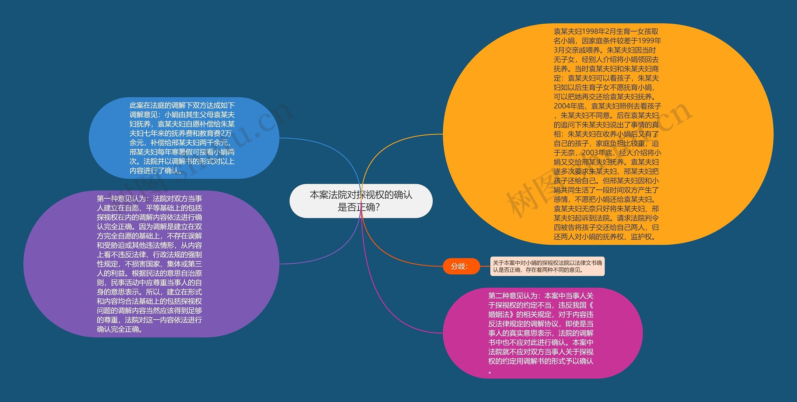 本案法院对探视权的确认是否正确？