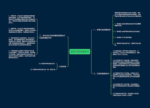 暂停行政拘留条件