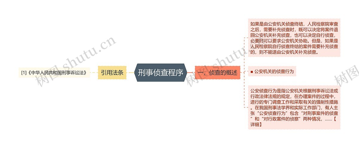 刑事侦查程序思维导图_编号p9113361-TreeMind树图