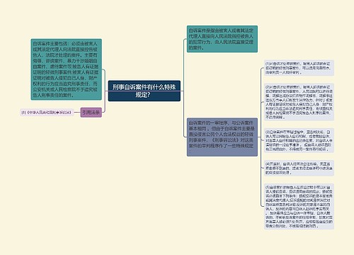 刑事自诉案件有什么特殊规定？