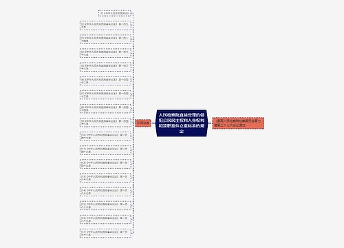 人民检察院直接受理的侵犯公民民主权利人身权利和渎职案件立案标准的规定