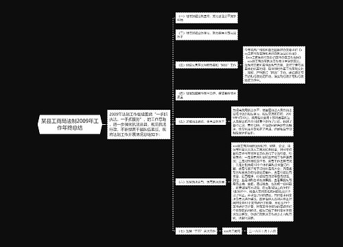 某县工商局法制2009年工作年终总结