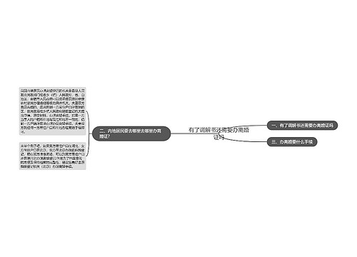 有了调解书还需要办离婚证吗