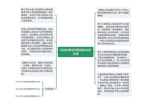 我国刑事级别管辖的转移变通