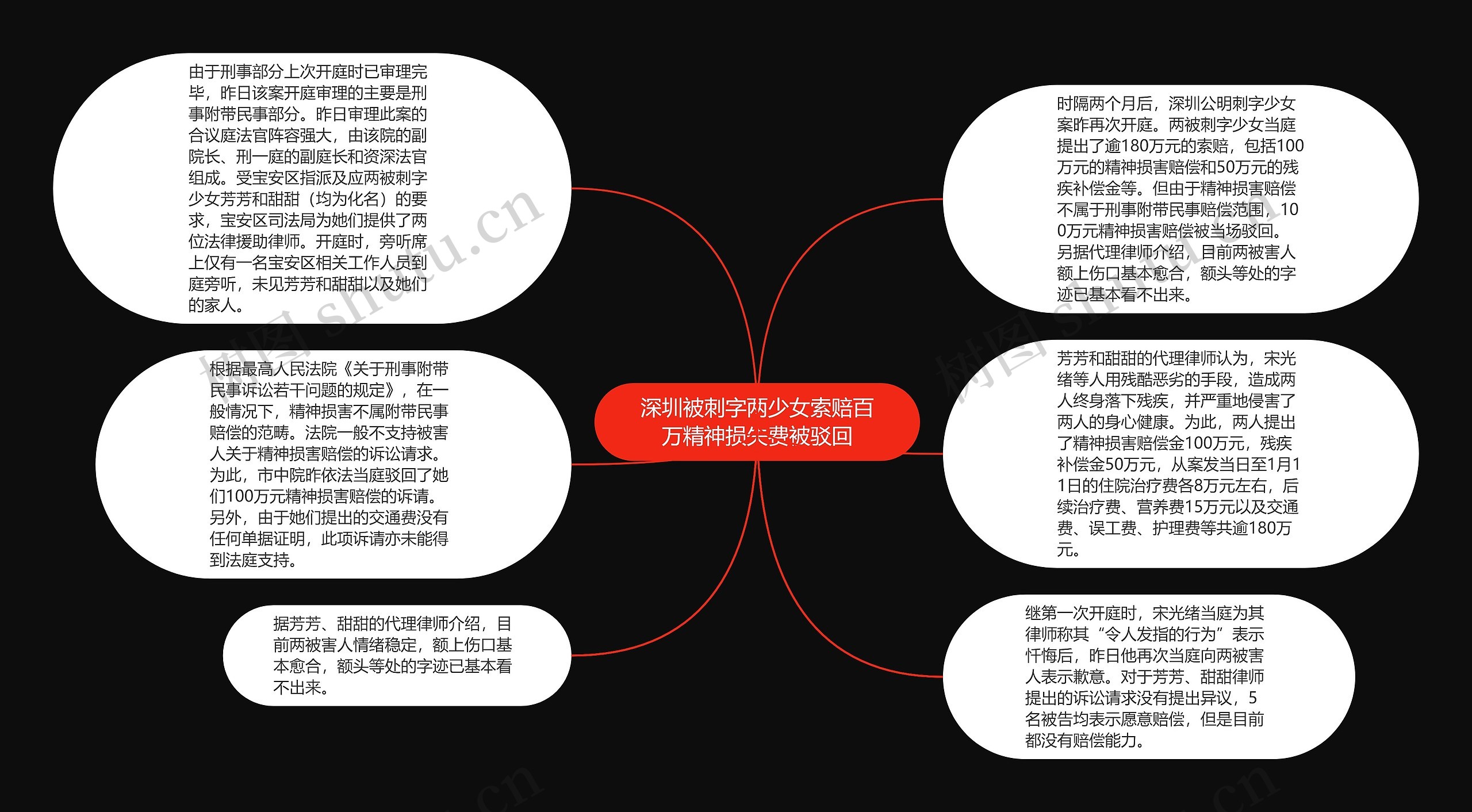 深圳被刺字两少女索赔百万精神损失费被驳回