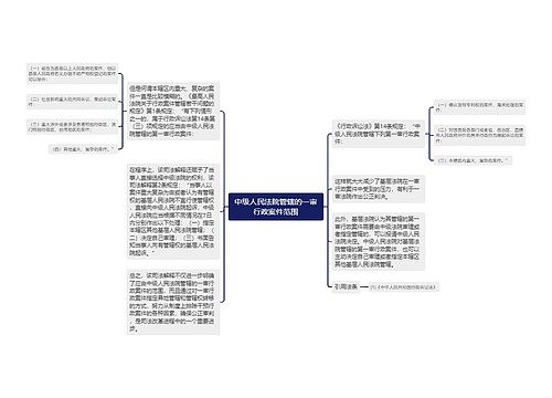 中级人民法院管辖的一审行政案件范围