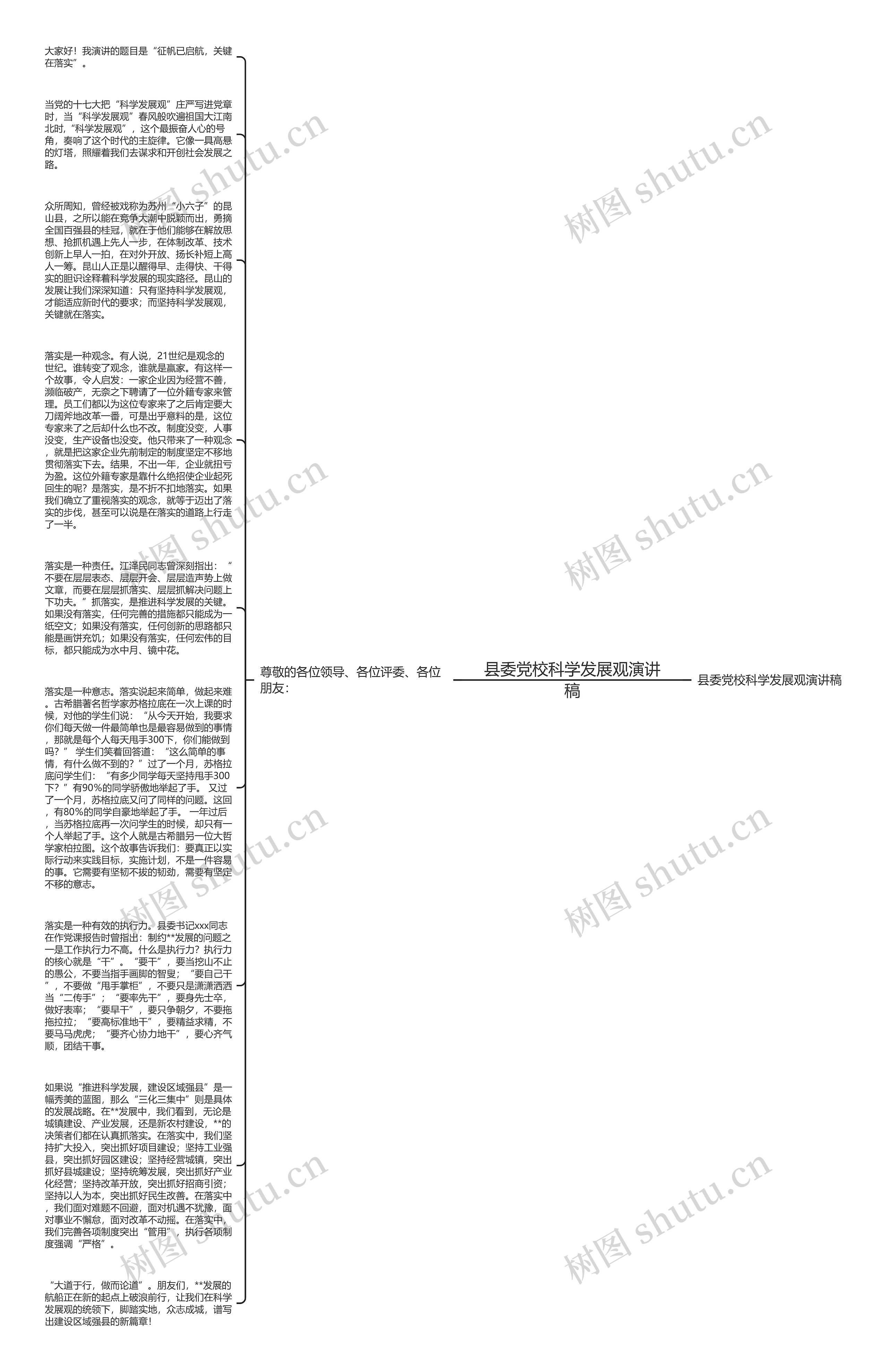 县委党校科学发展观演讲稿