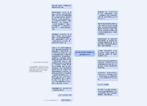 肖红梅与彭高云离婚纠纷案民事判决书