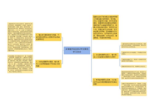 乡镇宣传战线科学发展观学习体会