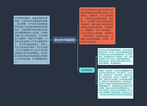 派出所办案流程