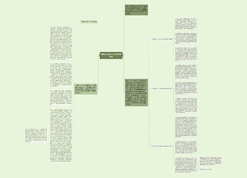 政府办公室个人工作总结范文