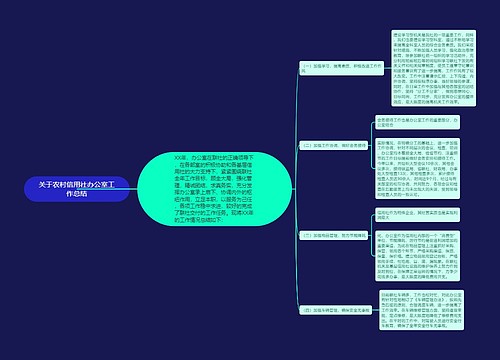 关于农村信用社办公室工作总结